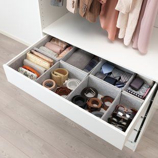 IKEA Коробка 8шт світло-сіра KOMPLEMENT, 792.608.44 79260844 фото