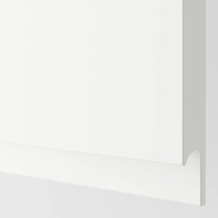 IKEA Висока шафа з полицями/2 дверцята, білий/Voxtorp матовий білий METOD, 994.564.11 99456411 фото