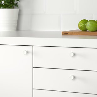 IKEA Ручка GUBBARP (ИКЕА ГУББАРП), Ручка мебельная, белый, 21 мм, 803.364.33 80336433 фото