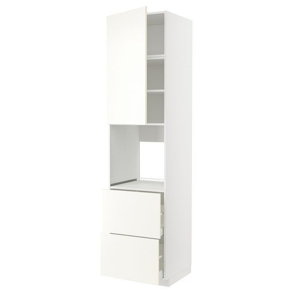 IKEA Высота подвала, 2 двери, белый/Вальстена белый METOD / MAXIMERA, 095.074.48 09507448 фото