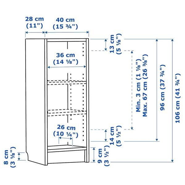 IKEA Книжный шкаф, имитация. дуб BILLY, 204.773.79 20477379 фото
