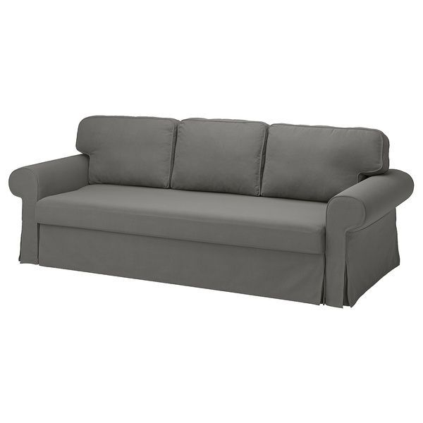 IKEA 3-местный диван-кровать, Хакебо темно-серый VRETSTORP, 294.912.48 29491248 фото