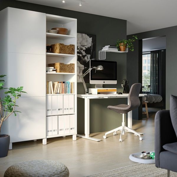 IKEA Комбинация с дверями белый/Лаппвикен/Стуббарп белый BEST&Aring;, 293.017.62 29301762 фото