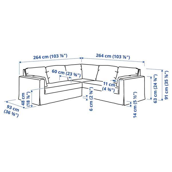 IKEA 4-х місний кутовий диван Hallarp білий HYLTARP, 194.895.66 19489566 фото
