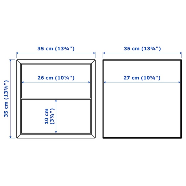 IKEA Навісна шафа з 2 ящиками, біла EKET, 693.293.87 69329387 фото