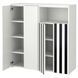 IKEA Книжный шкаф, белый черный/белый/полосатый SM&Aring;STAD / PLATSA, 695.499.83 69549983 фото 1