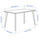 IKEA Стол и 4 стула, ясень/Таллмира белый/черный LISABO / LISABO, 995.548.26 99554826 фото 3
