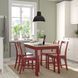 IKEA Стол и 4 стула, светло-коричневая морилка, красная морилка/красная морилка PINNTORP / PINNTORP, 194.844.51 19484451 фото 1