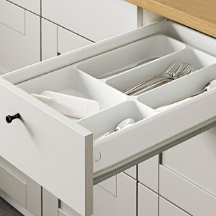 IKEA Шкаф KNOXHULT (ИКЕА КНОКСХУЛЬТ), Напольный шкаф с ящиками, серый, 40 см, 703.267.93 70326793 фото