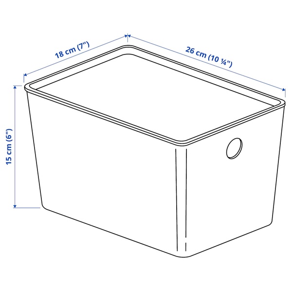 IKEA Контейнер с крышкой, белый. KUGGIS, 495.611.55 49561155 фото