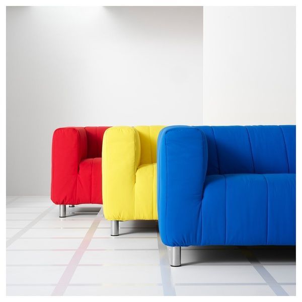 IKEA Диван 2-местный, Лонгбан ярко-красный KLIPPAN, 695.642.85 69564285 фото