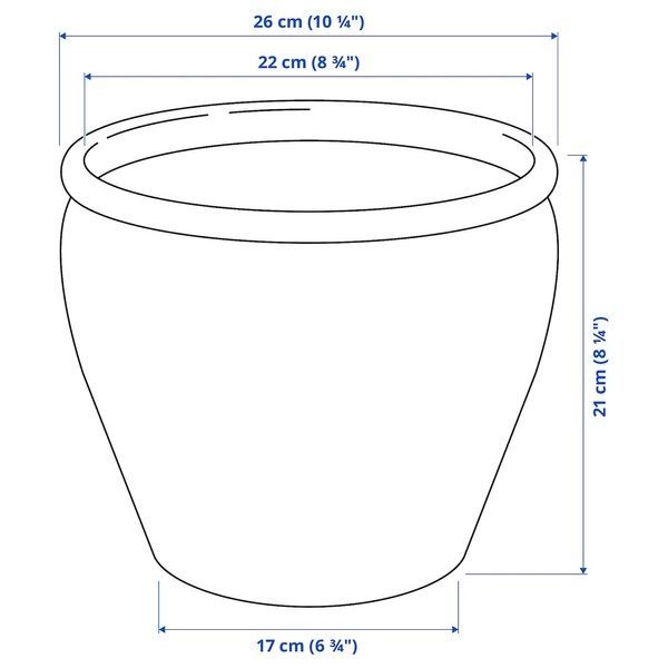 IKEA Крышка для цветочного горшка, для дома/снаружи/белая AMBRAR&Ouml;NN, 005.594.94 00559494 фото