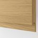 IKEA Шафа карнизна з полицею/дверцями біла/імітація Voxtorp. дуб METOD, 895.379.36 89537936 фото 2