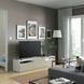 IKEA Подставка под телевизор, белый/Сельсвикен глянцевый бежевый BEST&Aring;, 093.990.76 09399076 фото 4