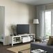 IKEA Подставка под ТВ, белый/Лаппвикен/Стуббарп белый прозрачное стекло BEST&Aring;, 293.989.38 29398938 фото 3