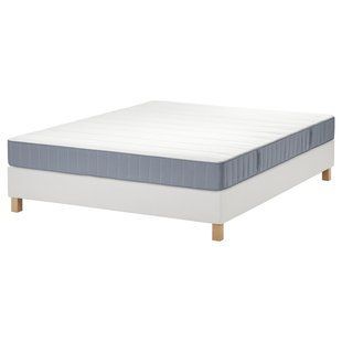 IKEA Ліжко Continental, фірма Vester&ouml;y/світло-блакитний білий LYNG&Ouml;R, 695.534.04 69553404 фото