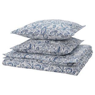IKEA Підодіяльник і 2 наволочки, синій/білий RODGERSIA, 805.868.27 80586827 фото