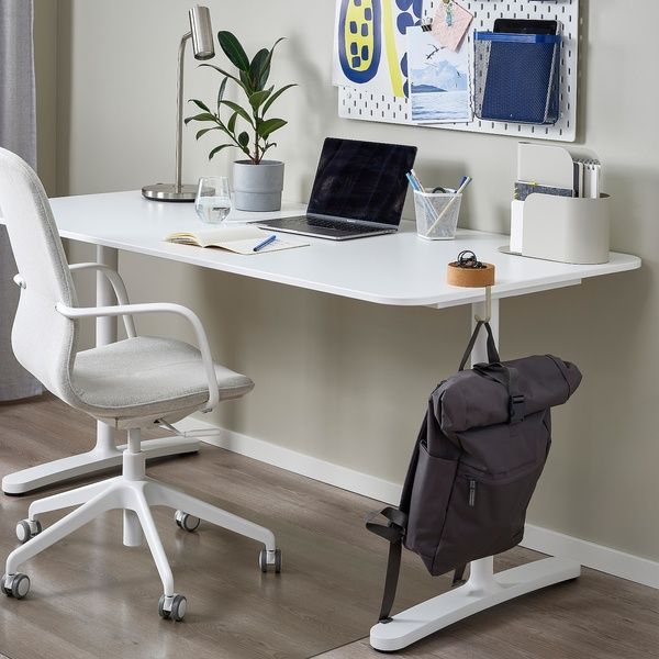 IKEA Переносний настільний гачок, пробка/метал FAGNING, 005.541.75 00554175 фото