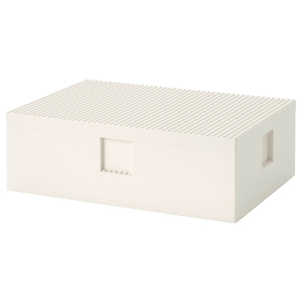 IKEA BYGGLEK (ИКЕА BYGGLEK), Коробка LEGO® с крышкой, 35x26x12 см, 103.542.08 10354208 фото