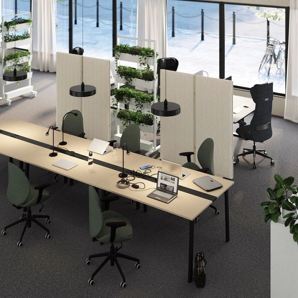 IKEA Стол для переговоров, береза/черный шпон MITTZON, 595.333.84 59533384 фото