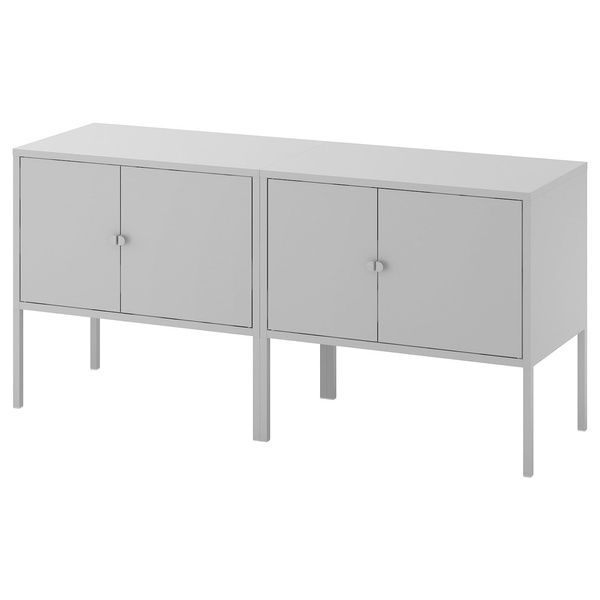 IKEA Комбинация шкафов, серый LIXHULT, 192.791.77 19279177 фото
