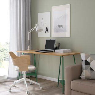 IKEA Письменный стол, бамбук/зеленый ANFALLARE / TILLSLAG, 694.783.15 69478315 фото