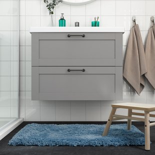 IKEA ALMTJARN (ІKEA АЛЬМТЯРН), Килимок для ванної, синій, 60x90 см, 205.451.99 20545199 фото