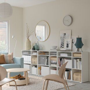 IKEA Стелаж комбінований, білий VIHALS, 194.405.65 19440565 фото