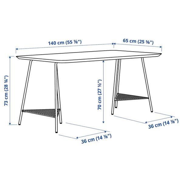 IKEA Письмовий стіл, бамбук/зелений ANFALLARE / TILLSLAG, 694.783.15 69478315 фото
