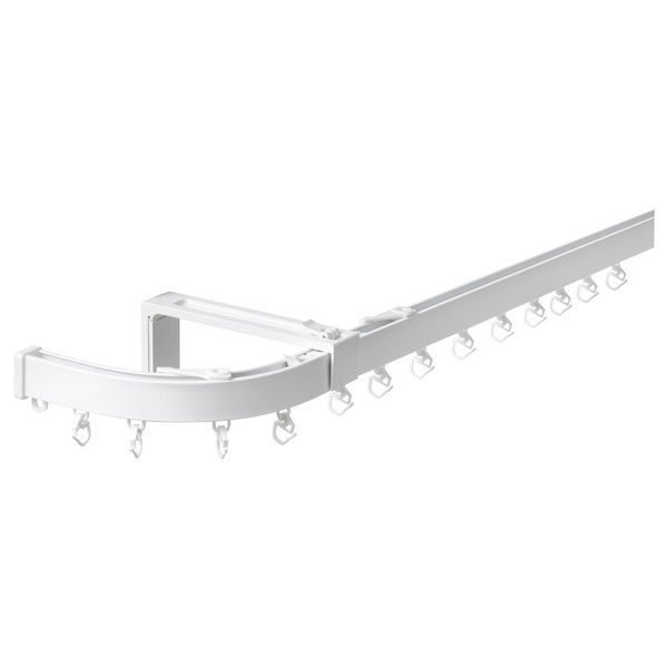 IKEA Одинарный рельс и концевик, белый VIDGA, 594.282.60 59428260 фото