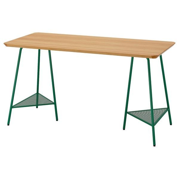 IKEA Письмовий стіл, бамбук/зелений ANFALLARE / TILLSLAG, 694.783.15 69478315 фото