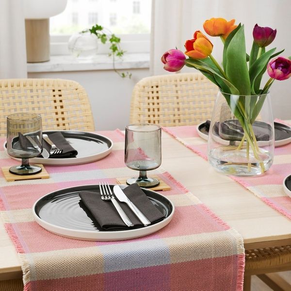 IKEA Дорожка для стола, с рисунком/разноцветная STRANDFLOKA, 705.806.61 70580661 фото