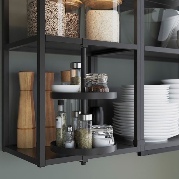 IKEA Кухня, антрацит/білий ENHET, 993.381.87 99338187 фото