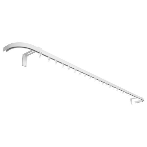 IKEA Одинарный рельс и концевик, белый VIDGA, 594.282.60 59428260 фото