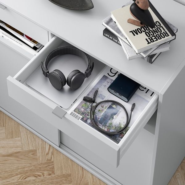 IKEA Книжкова шафа, світло-сіра SPIKSMED, 695.352.88 69535288 фото