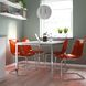 IKEA Стіл і 4 стільці, глянцевий/білий хром/хромово-коричневий/червоний TORSBY / TOBIAS, 594.992.81 59499281 фото 1