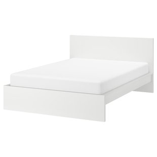 IKEA Каркас ліжка, високий, білий/Lönset MALM, 690.190.83 69019083 фото