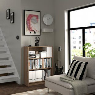 IKEA Книжный шкаф, имитация. дуб BILLY, 904.773.85 90477385 фото