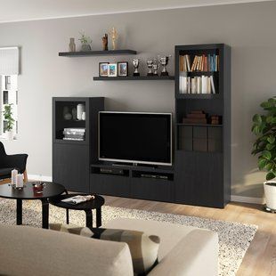 IKEA Тумба под ТВ, черно-коричневая BEST&Aring; / LACK, 793.987.47 79398747 фото