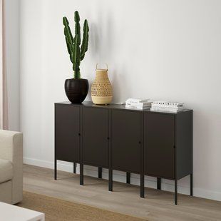 IKEA Книжкова шафа, антрацит LIXHULT, 393.883.59 39388359 фото