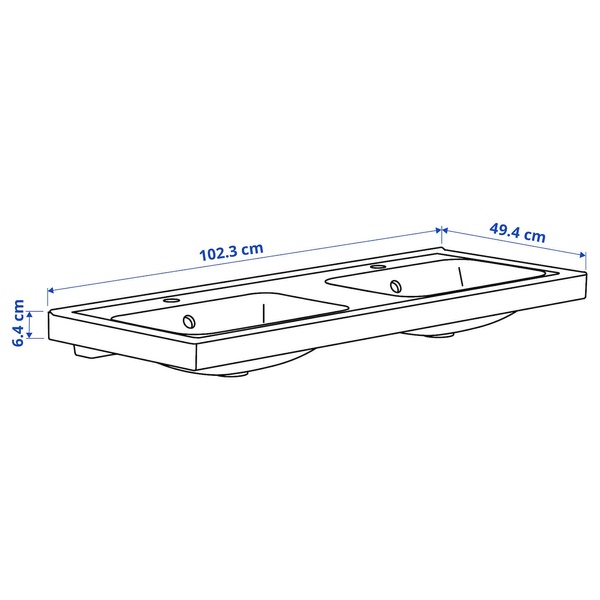 IKEA METOD (ІKEA МЕТОДЫ), Половинка/2 скляні двері, Енчепінг білий/горіх коричневий, 40х100 см, 594.751.24 39516757 фото