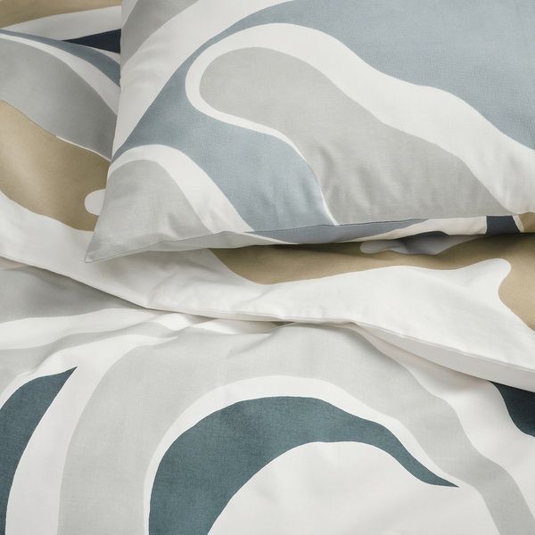 IKEA Підодіяльник і наволочка різнокольорові MYGGLASVINGE, 805.912.30 80591230 фото