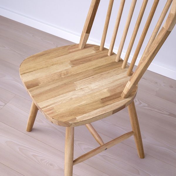IKEA Стіл та 2 стільці, білий/акація NORDVIKEN / SKOGSTA, 995.714.87 99571487 фото