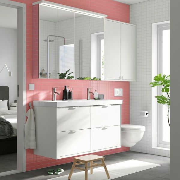IKEA Навесной шкаф с дверцами, белый HAVB&Auml;CK, 405.349.96 40534996 фото