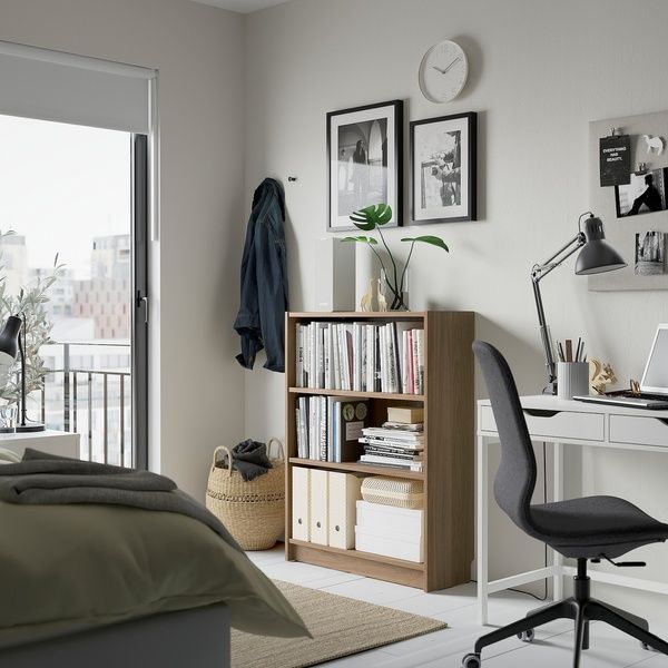 IKEA Книжный шкаф, имитация. дуб BILLY, 904.773.85 90477385 фото