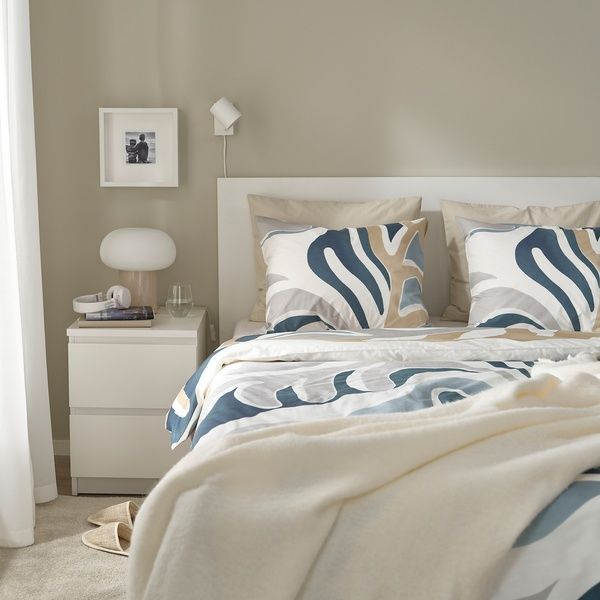 IKEA Підодіяльник і наволочка різнокольорові MYGGLASVINGE, 805.912.30 80591230 фото