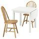IKEA Стіл та 2 стільці, білий/акація NORDVIKEN / SKOGSTA, 995.714.87 99571487 фото 1