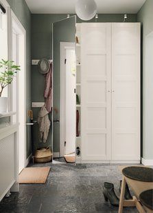 IKEA Дверь с петлями, зеркало &Aring;HEIM, 392.817.25 39281725 фото