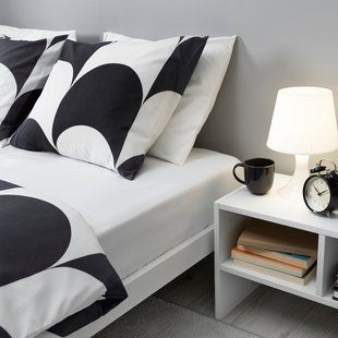 IKEA Простирадло на підтяжці, біле BRUKSVARA, 005.746.06 00574606 фото