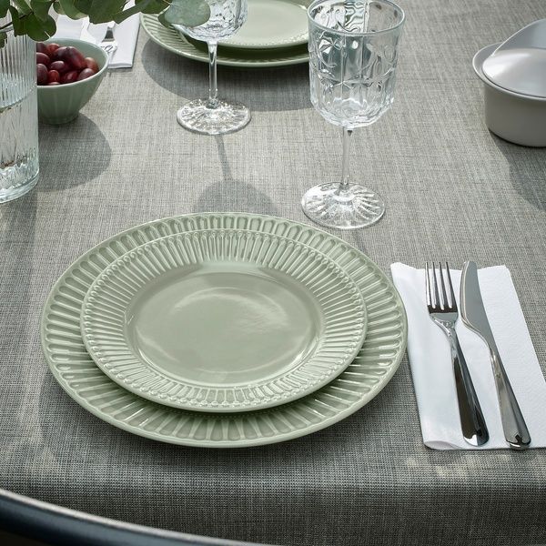 IKEA Тарелка, бледно-серо-зеленый керамогранит. STRIMMIG, 305.676.71 30567671 фото